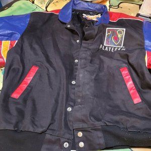 VINTAGE NWOT NFL JEFF HAMILTON PLAYERS INC LEATHER JACKET COAT XXL 54 2XL